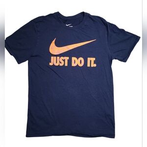 ​Nike Large Navy Blue Swoosh T-Shirt Just Do It